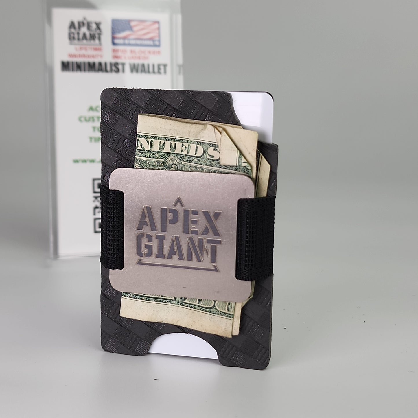 Wallet - Basket Weave Storm Gray - APEX GIANT