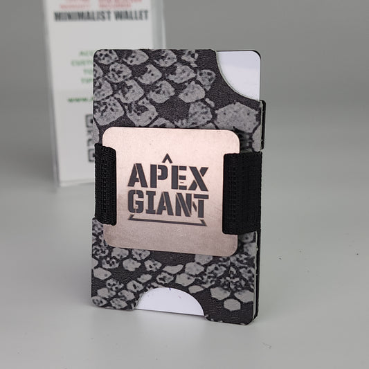 Wallet - Snake Skin Gray Rattler - APEX GIANT